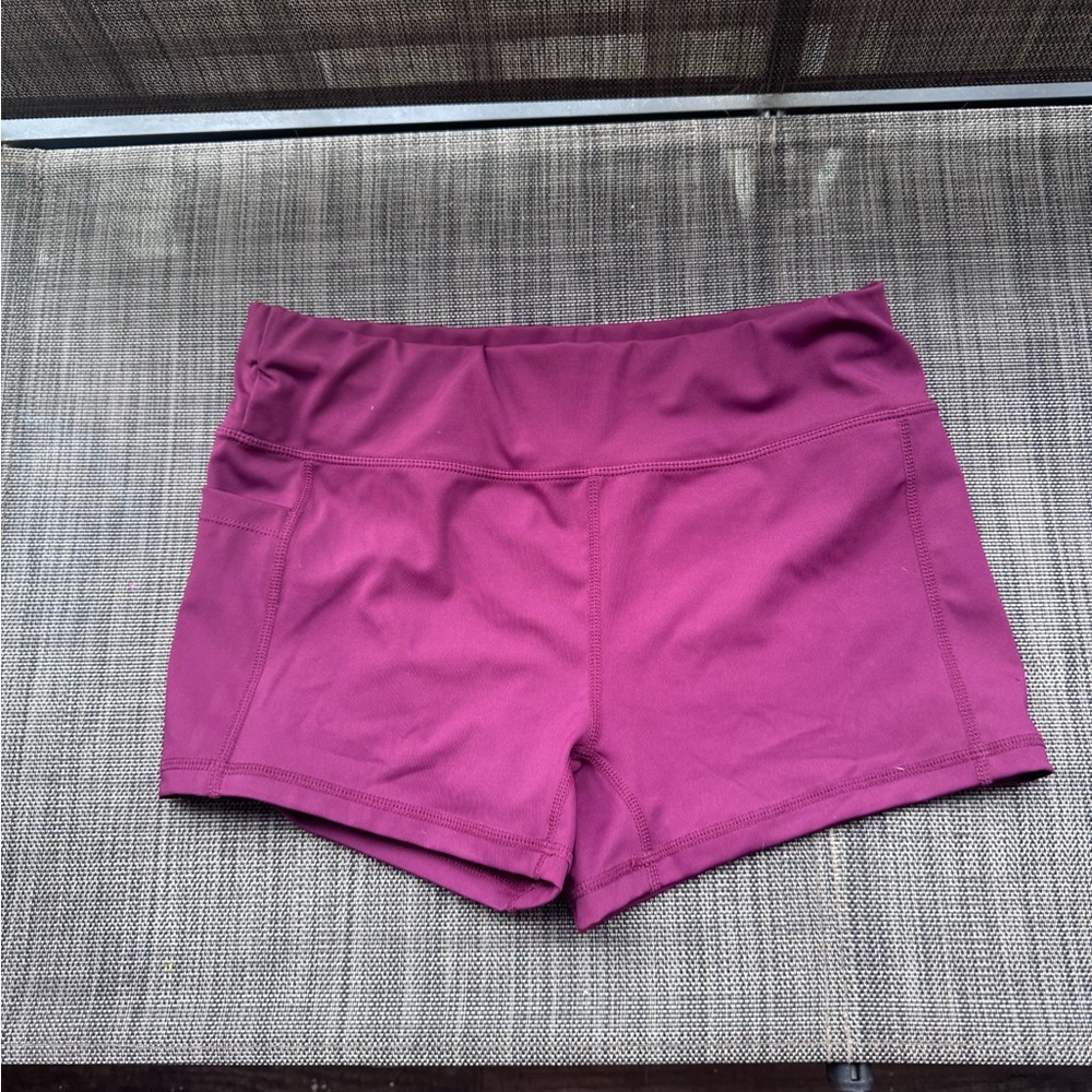 Burgundy Women’s Active Shorts